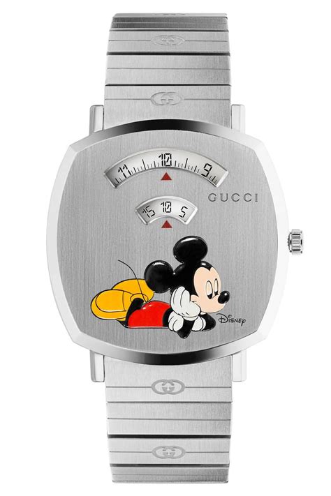 gucci disney grip watch|gucci bezel watch silver.